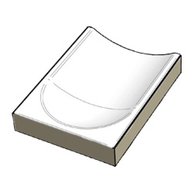 Odtokový kanál Rako Pool koncový díl bílá mat 15x20 XPE58023