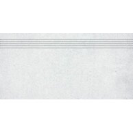 Schodovka Rako Cemento světle šedá mat rektifikovaná 30x60 DCPSE660