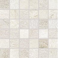 Mozaika Rako Como bílá struktura mat rektifikovaná 30x30 DDM05692