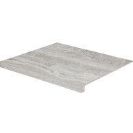 Tvarovka schodová Rako Alba šedá struktura mat rektifikovaná 53x60 DCF65733