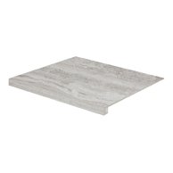 Tvarovka schodová Rako Alba šedá struktura pololesk rektifikovaná 53x60 DCG65733