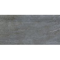 Schodovka Rako Quarzit tmavě šedá mat rektifikovaná 40x80 DCP84738