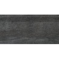 Schodovka Rako Quarzit černá mat rektifikovaná 40x80 DCP84739