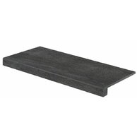 Tvarovka schodová Rako Quarzit černá mat rektifikovaná 40x80 DCF84739