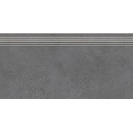 Schodovka Rako Betonico černá mat rektifikovaná 40x80 DCP84792