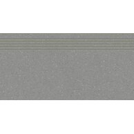 Schodovka Rako Compila tmavě šedá mat rektifikovaná 30x60 DCPSR866