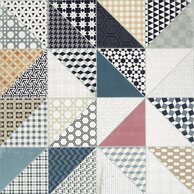 Dlažba Rako Deco vícebarevná mat rektifikovaná 60x60 DAK62659