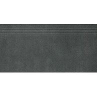 Schodovka Rako Extra černá struktura mat rektifikovaná 30x60 DCPSR725