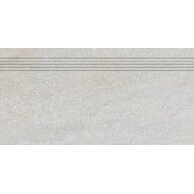 Schodovka Rako Quarzit šedá mat rektifikovaná 30x60 DCPSR737