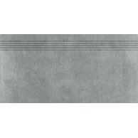 Schodovka Rako Rebel tmavě šedá mat rektifikovaná 30x60 DCPSR742