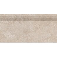 Schodovka Rako Betonico tmavě béžová mat rektifikovaná 30x60 DCPSR794