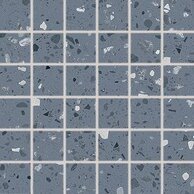 Mozaika Rako Porfido modrá pololesk rektifikovaná 30x30 DDM05815