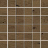 Mozaika Rako Bricola tmavě hnědá mat rektifikovaná 30x30 DDM05852