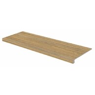 Tvarovka schodová Rako Plywood hnědá mat rektifikovaná 30x120 DCFVD843