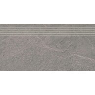 Schodovka Rako Core šedá struktura mat rektifikovaná 29,8x59,8 DCPSR874