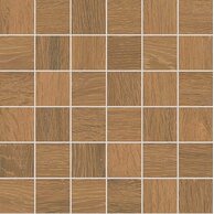Mozaika Rako Pino hnědá struktura mat rektifikovaná 29,8x29,8 DDM05898