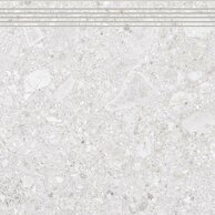 Schodovka Rako Rave bílošedá mat rektifikovaná 59,7x59,8 DCP62899