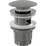 Výpust umyvadlová Alcadrain chrom CLICK/CLACK 5/4" celokovová s přepadem, velká zátka A390