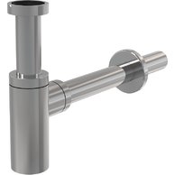 Sifon umyvadlový Alcadrain chrom DN32 DESIGN celokovový, kulatý A400