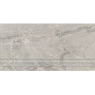 Schodovka Paradyz Little rocks grey mat rektifikovaná 30x60