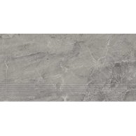 Schodovka Paradyz Little rocks graphite mat rektifikovaná 30x60