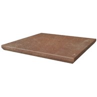 Schodovka rohová Paradyz Scandiano rosso kapinos struktura mat 33x33