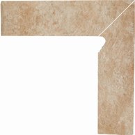 Sokl Paradyz Ilario beige 2 prvky pravý struktura mat 8x30