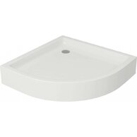 Sprchová vanička Cersanit Tako 80x80x16 bílá čtvrtkruhová R55 s panelem, S204‑003