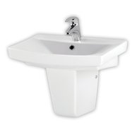 Umyvadlo Cersanit Carina 55 nábytkové, s otvorem, s přepadem, bílá, K31-005