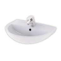 Umyvadlo Cersanit Ares 60, s otvorem, s přepadem, bílá, K588-002