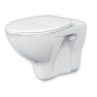 WC mísa Cersanit Ares závěsná bílá bez sedátka bez loga K588-003