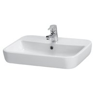 Umyvadlo Cersanit Caspia 60 na desku obdélník, s otvorem, s přepadem, bílá, K11-0095