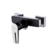 Baterie Cersanit Mille sprchová nástěnná, bez příslušenství, chrom / černá páka, S951-034