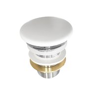 Uzávěr výpusti Cersanit Crea keramický, pro umyvadla bez přepadu, bílá, K99-0224