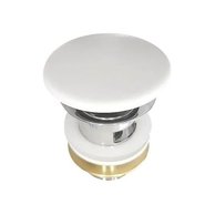 Uzávěr výpusti Cersanit Crea keramický, pro umyvadla s přepadem, bílá, K99-0223