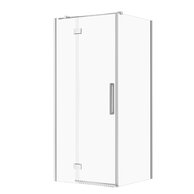 Sprchový kout Cersanit Crea 90x80x200 obdélníkový chrom s panty levý, set C89, S601-293