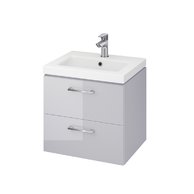 Skříňka Cersanit Lara 50 s umyvadlem Como šedá set 965 DSM, S801-212-DSM
