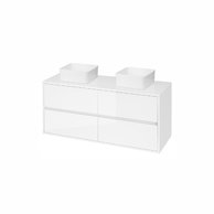 Crea 120 skříňka s deskou bílá, 2x Crea 35