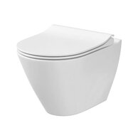 WC mísa Cersanit City závěsná bílá oválná CleanOn sedátko slim duroplast softclose easy off set 743, K701-104