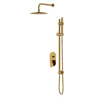 Sprchová souprava Cersanit Inverto vanová, sprchová, podomítková, 2 úchyty, zlatá set B262, S952‑007