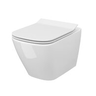 WC mísa Cersanit City závěsná bílá hranatá CleanOn sedátko duroplast softclose easy off set B220, S701-405