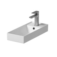 Umyvadlo Cersanit Larga 22x50 nábytkové, s otvorem, s přepadem, bílá, K677-005