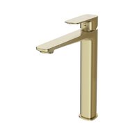 Baterie Cersanit Larga umyvadlová stojánková vysoká, s příslušenstvím, bez výpusti, zlatá mat, S951-393