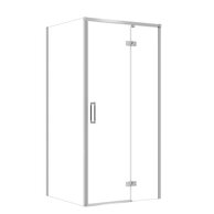 Sprchový kout Cersanit Larga 100x80x195 obdélníkový chrom s panty pravý, set C110, S601-310