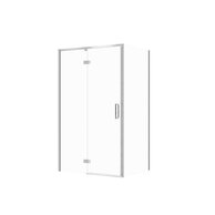 Sprchový kout Cersanit Larga 120x80x195 obdélníkový chrom s panty levý, set C122, S601-322
