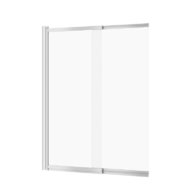 Vanová zástěna Cersanit Larga dvoukřídlá 140x115 chrom, S932-141