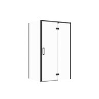 Sprchový kout Cersanit Larga 120x90x195 obdélníkový černý s panty pravý, set C117, S601-317