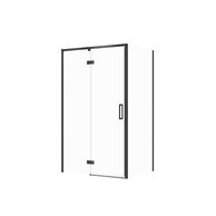 Sprchový kout Cersanit Larga 120x90x195 obdélníkový černý s panty levý, set C121, S601-321
