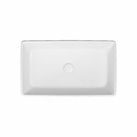 Umyvadlo Cersanit City 50 na desku bílé obdélníkové s keramickou zátkou, K35-048