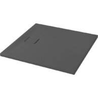 Sprchová vanička Cersanit Tako Slim 90x90x4 šedá čtvercová sifon set B455, S932-162